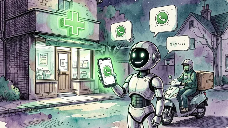 IA para farmácias e drogarias: atendimento, entrega e reposição de estoque no WhatsApp