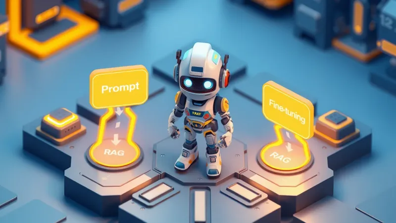 Fine-tuning vs RAG vs prompts: quando usar cada abordagem de IA personalizada