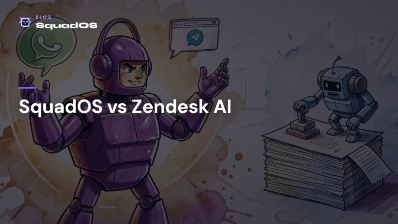 SquadOS vs Zendesk AI: qual escolher pra atendimento com IA
